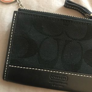 Coach card coin pouch